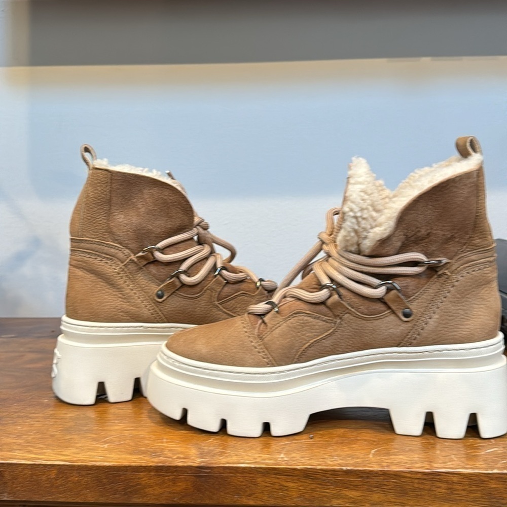 Paul Green Pandora Fluff in Caramel Camel Combo Women’s Size 8.5 US - Picture 6 of 9